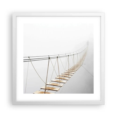 Plakat w białej ramie - Dokąd cię zaprowadzi? - 40x40 cm