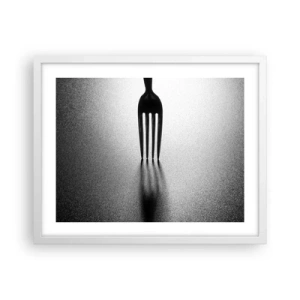 Plakat w białej ramie - Światło i cień - 50x40 cm