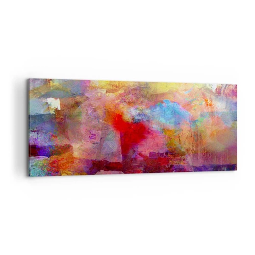 Obraz na płótnie - Zajrzeć do środka tęczy - 100x40 cm