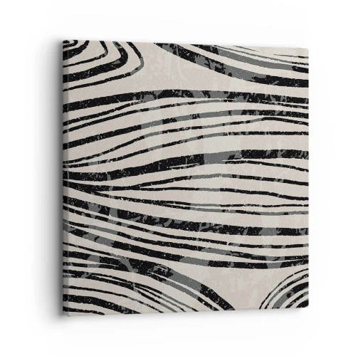 Obraz na płótnie - Rozlewisko linii - 30x30 cm