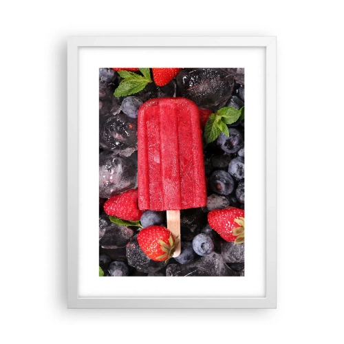 Plakat w białej ramie - Smak gorącego lata - 30x40 cm