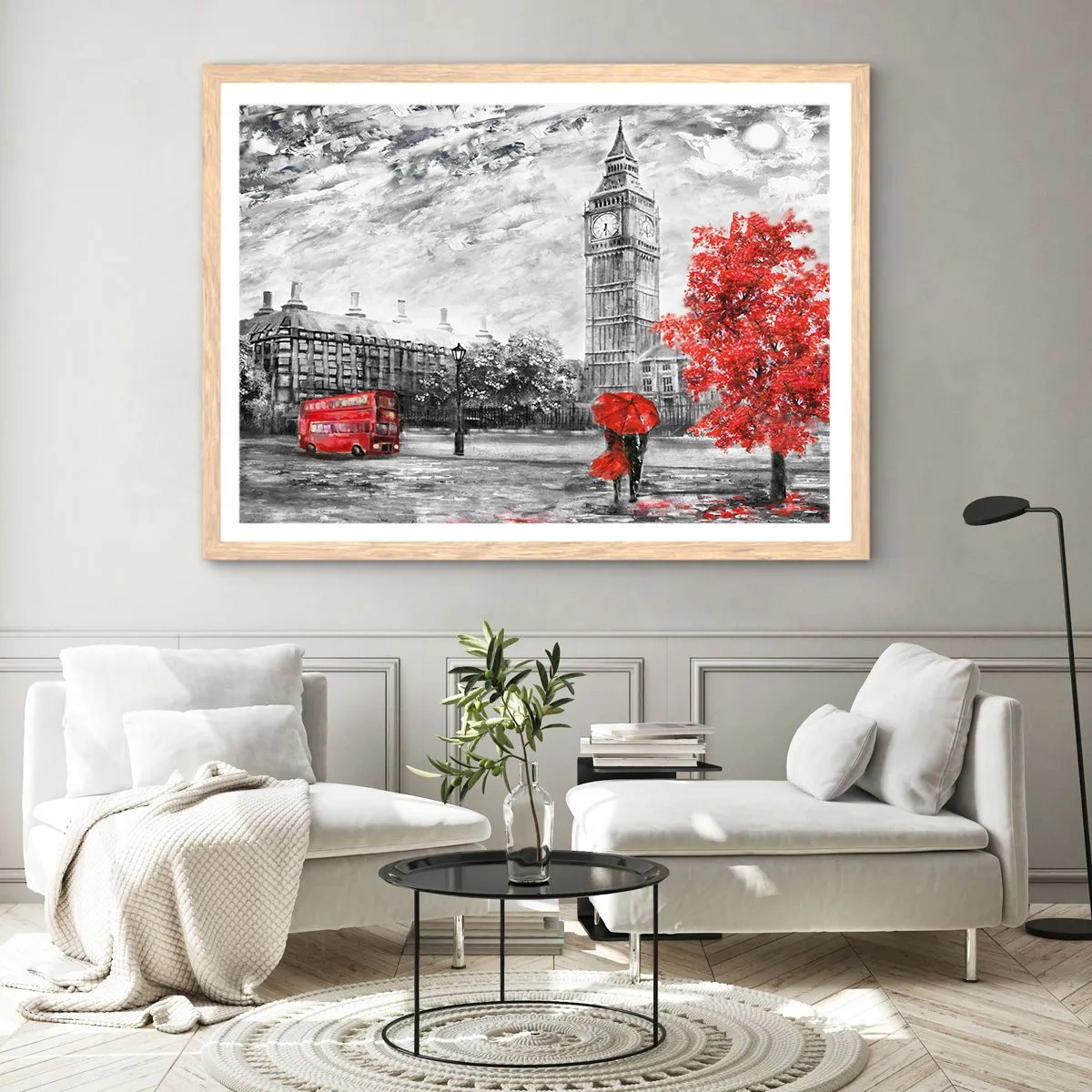 Plakat w ramie jasny dąb - Ekscytujący dzień - 40x30 cm