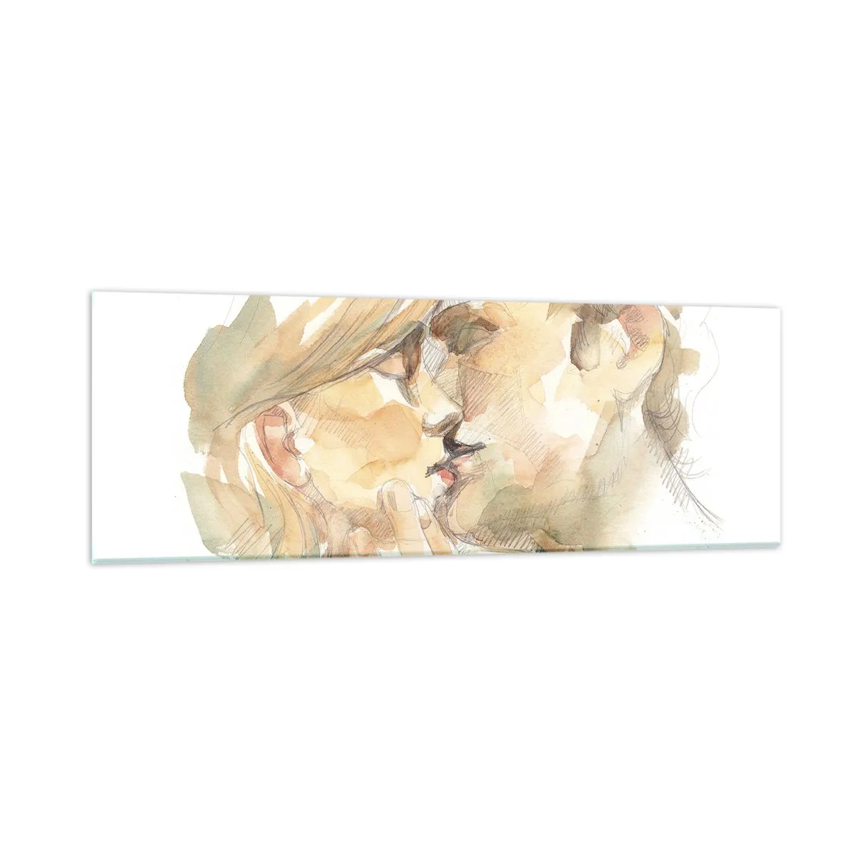 Obraz na szkle - Odnaleziona połowa? - 90x30 cm