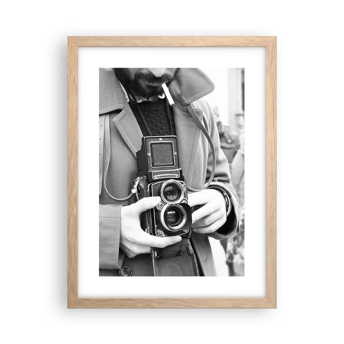 Plakat w ramie jasny dąb - W stylu retro - 30x40 cm