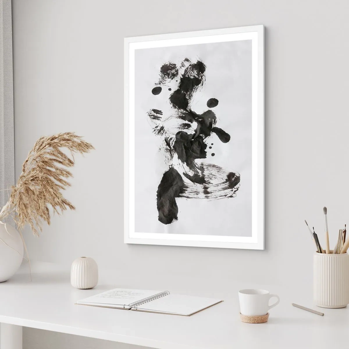 Plakat w białej ramie - W szaleństwie metoda? - 70x100 cm