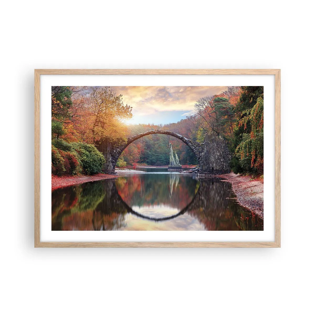 Plakat w ramie jasny dąb - Po drugiej stronie lustra - 70x50 cm