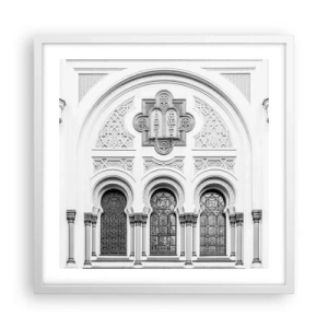 Plakat w białej ramie - Na pograniczu kultur - 50x50 cm