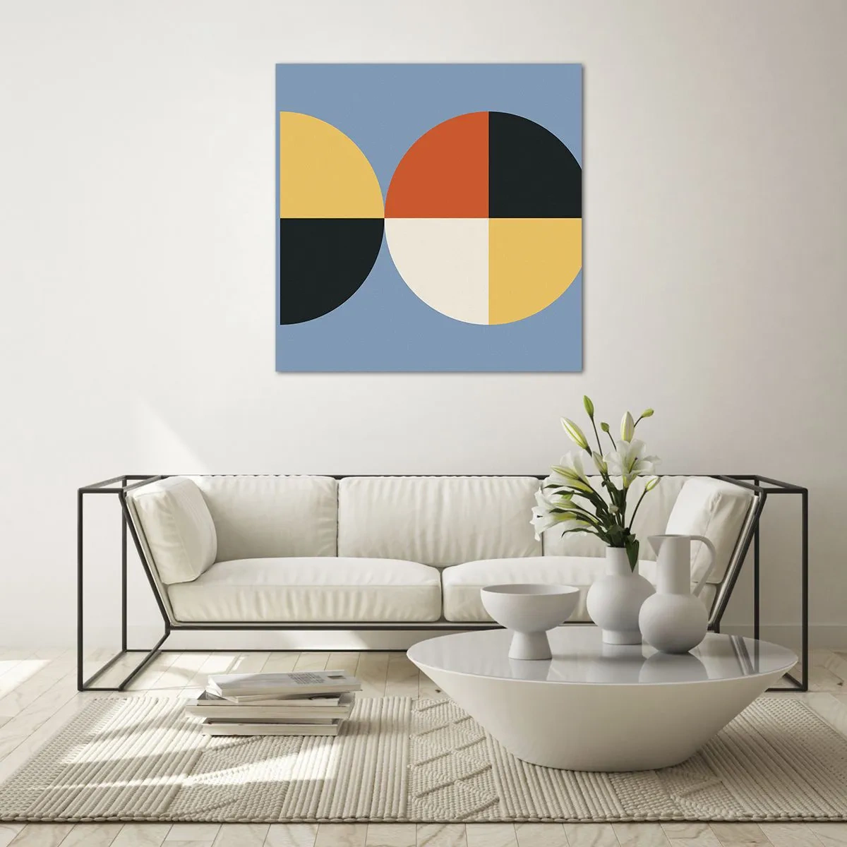 Obraz na szkle - Patrz i licz - 60x60 cm