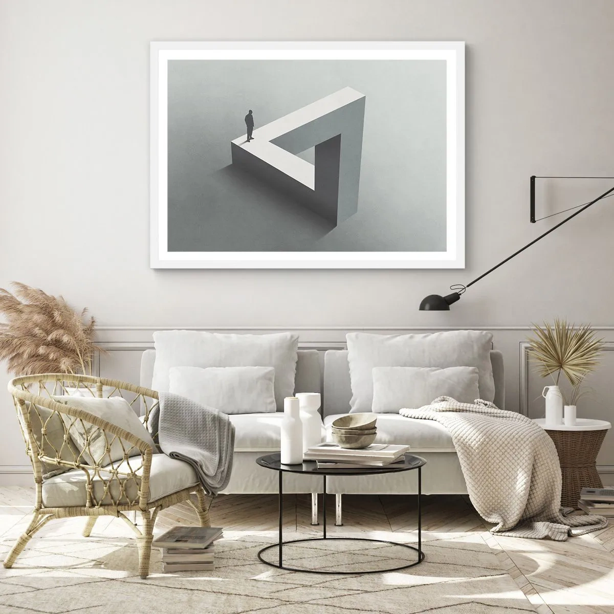 Plakat w białej ramie - A jednak możliwe - 100x70 cm