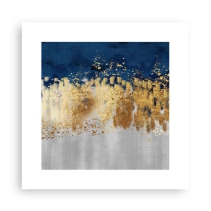 Plakat - Nowoczesna kompozycja z błyskiem - 30x30 cm