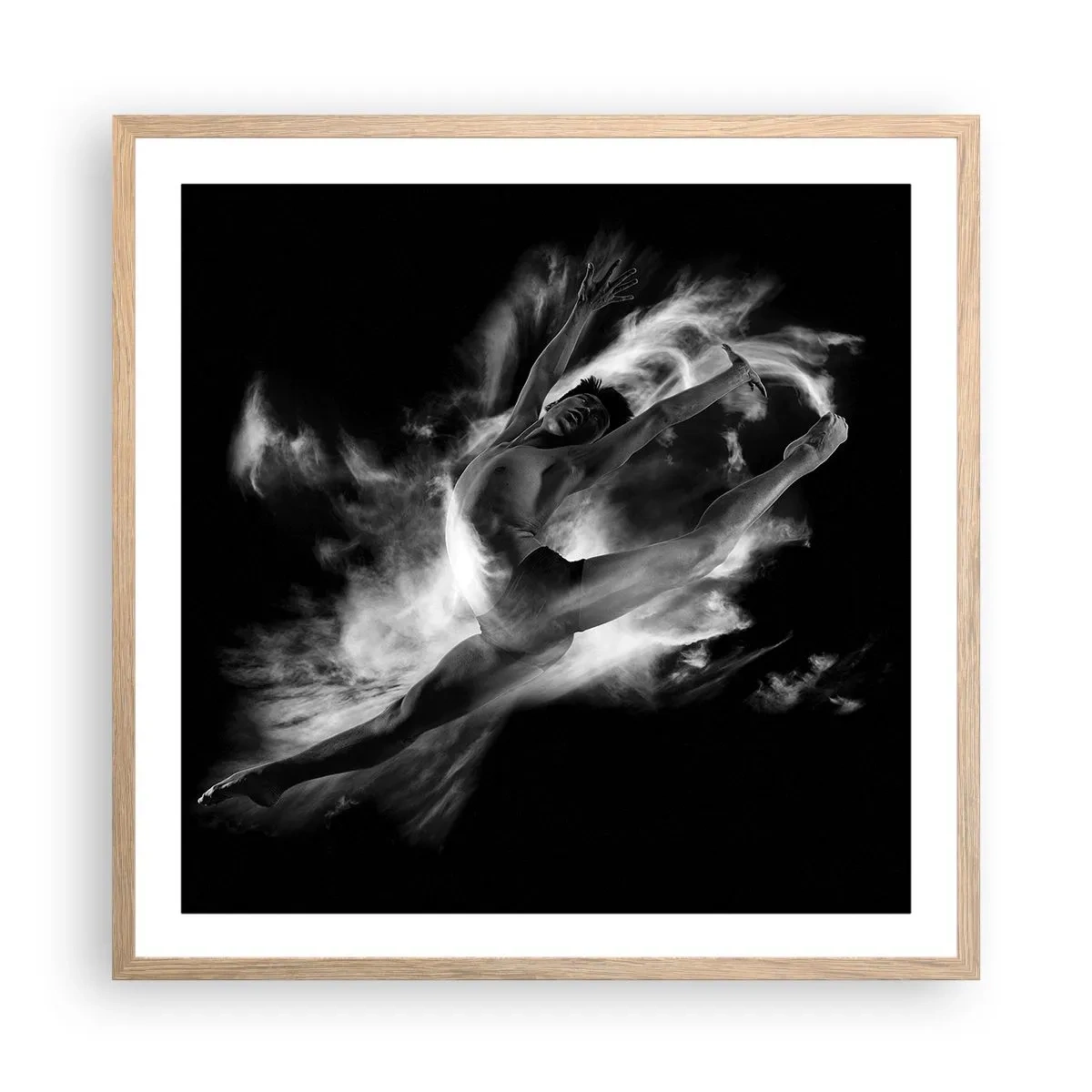 Plakat w ramie jasny dąb - Zatrzymany w locie - 60x60 cm