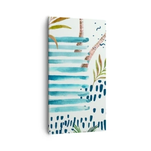 Obraz na płótnie - Wakacje pod palmami - 55x100 cm