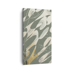 Obraz na płótnie - Abstrakcja zrytmizowana - 45x80 cm