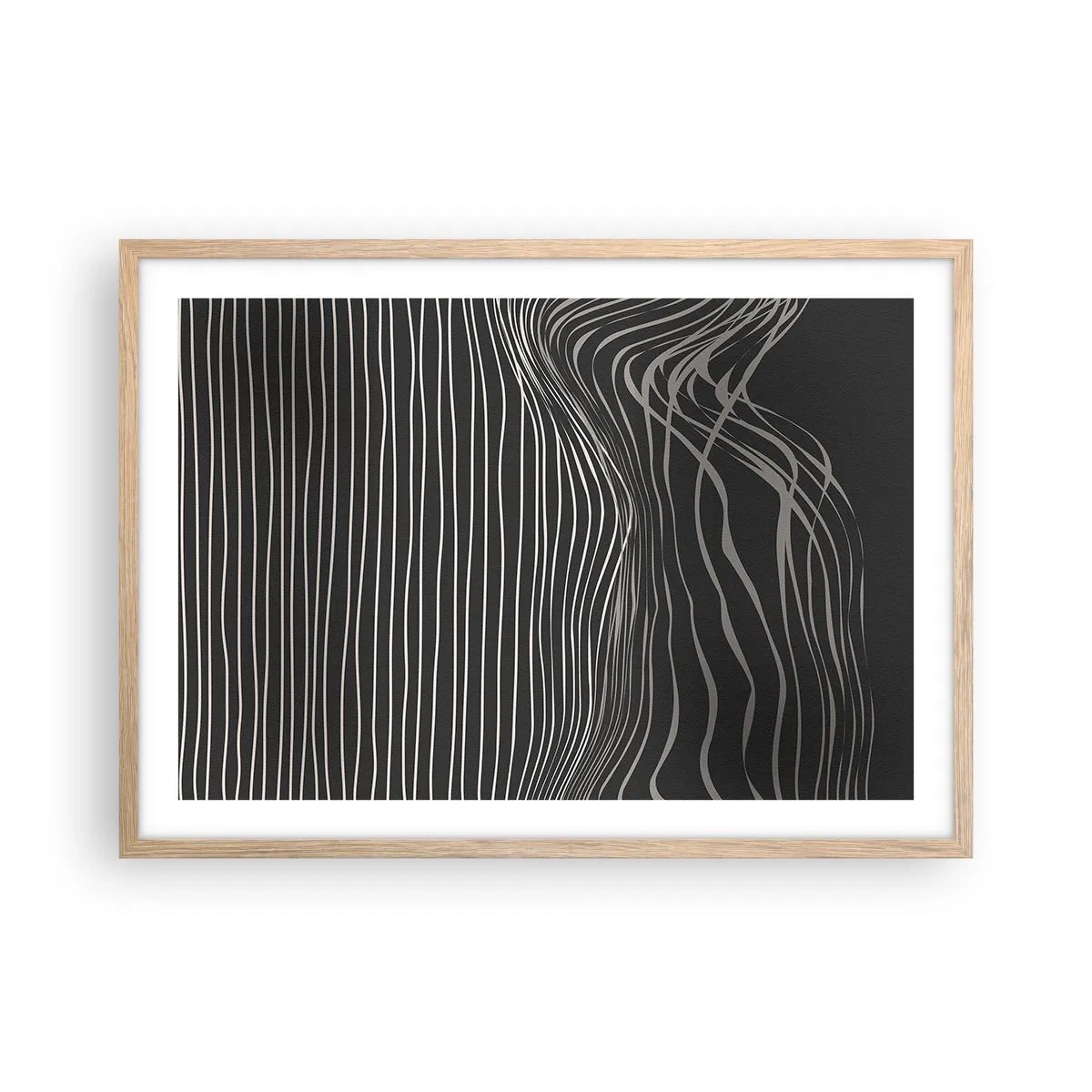 Plakat w ramie jasny dąb - Rytm i akcent - 70x50 cm