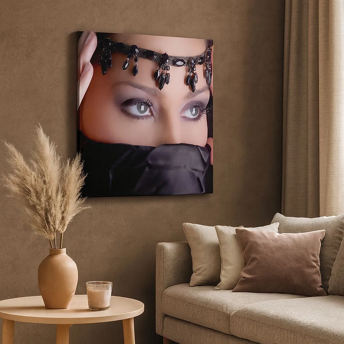 Obraz na płótnie - Orientalna kusząca tajemnica - 30x30 cm