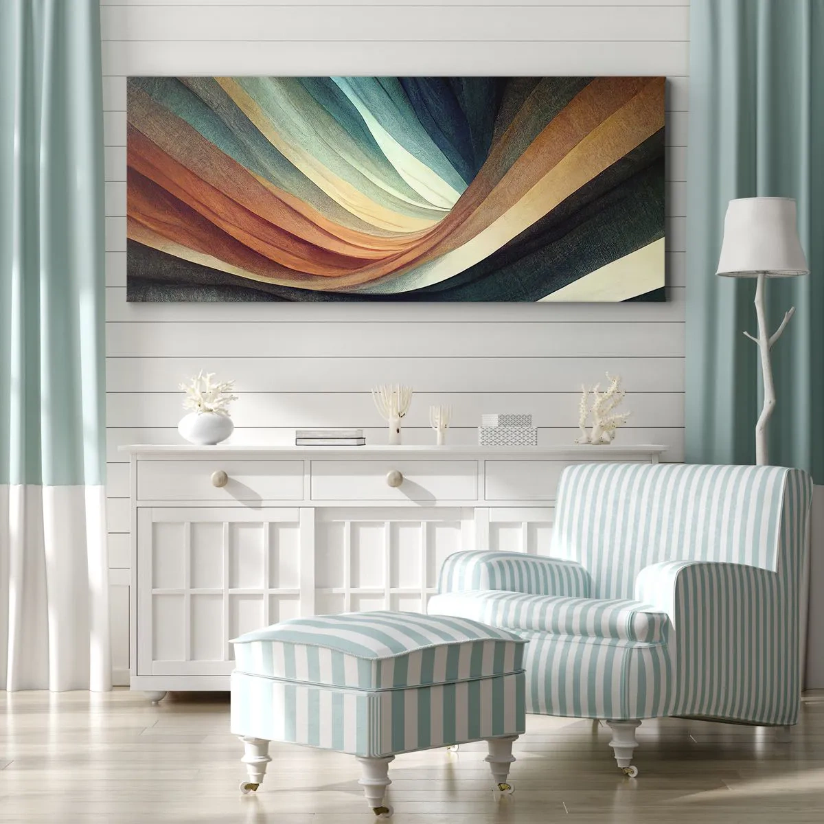 Obraz na płótnie - Utkane z barw - 100x40 cm