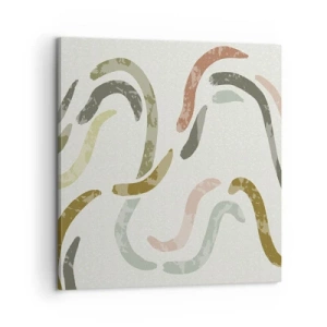 Obraz na płótnie - Radosny taniec abstrakcji - 60x60 cm