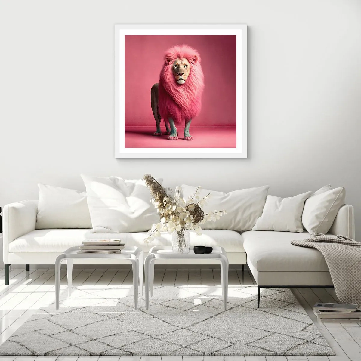 Plakat w białej ramie - I już się nie boisz - 50x50 cm