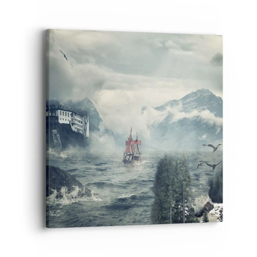 Obraz na płótnie - Na magicznych wodach - 40x40 cm