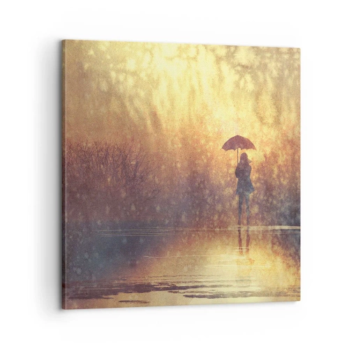 Obraz na płótnie - Czuję, że ktoś na mnie patrzy - 60x60 cm