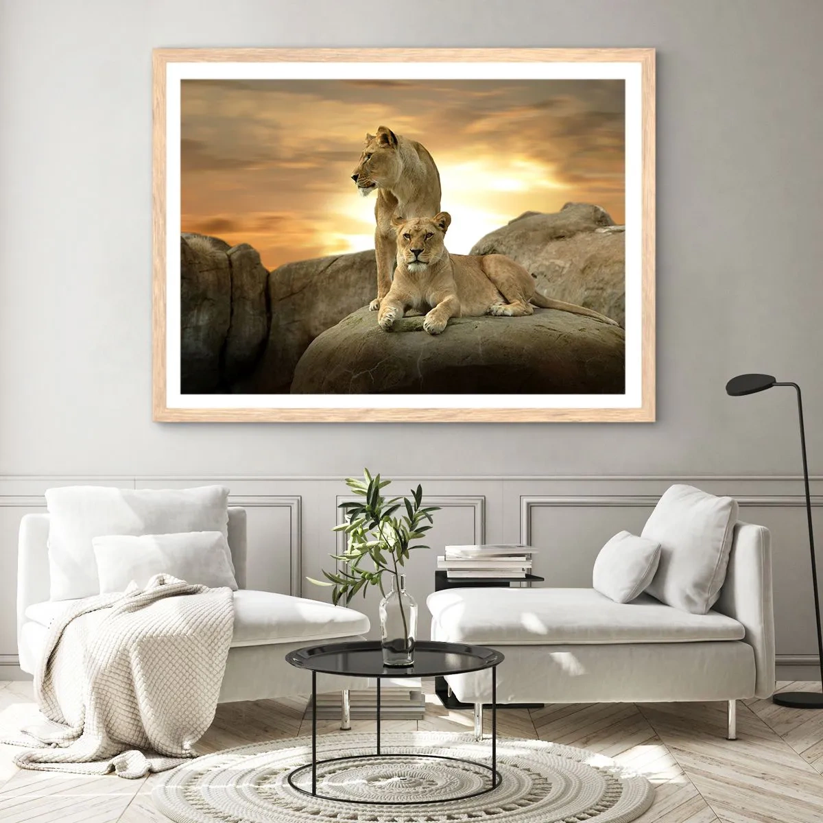 Plakat w ramie jasny dąb - Królewski majestat - 70x50 cm