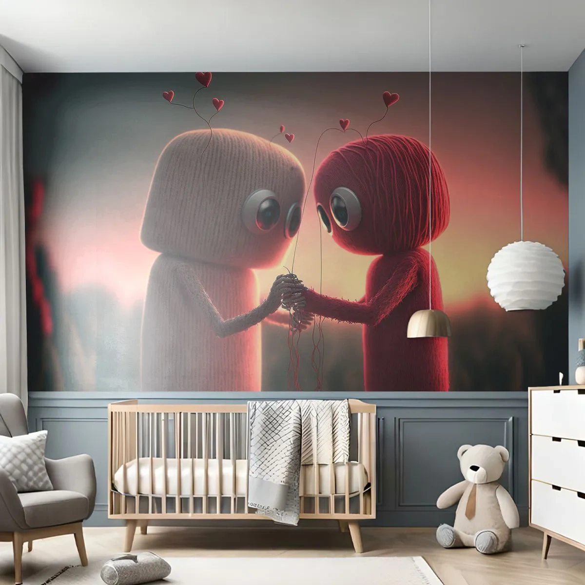 Fototapeta Premium Sand - Każdemu wolno kochać - Wełna, Dziecięcy, Miłość - 300x210 cm
