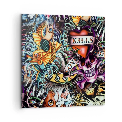 Obraz na płótnie - Sen tatuażysty - 50x50 cm