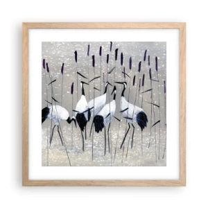 Plakat w ramie jasny dąb - Wśród swoich - 40x40 cm