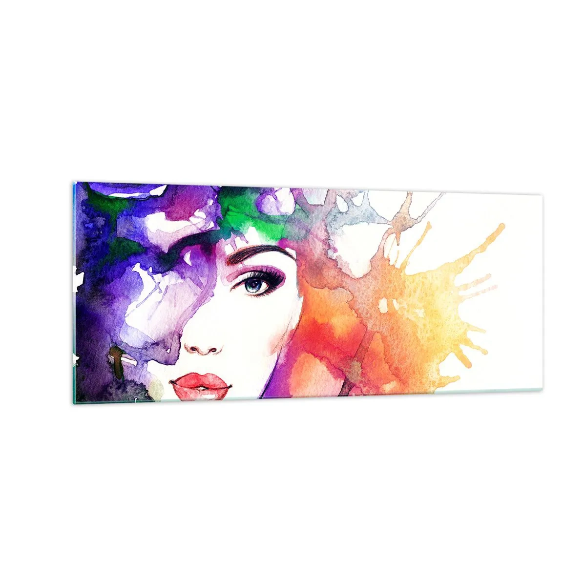 Obraz na szkle - Z głową w chmurach - 100x40 cm
