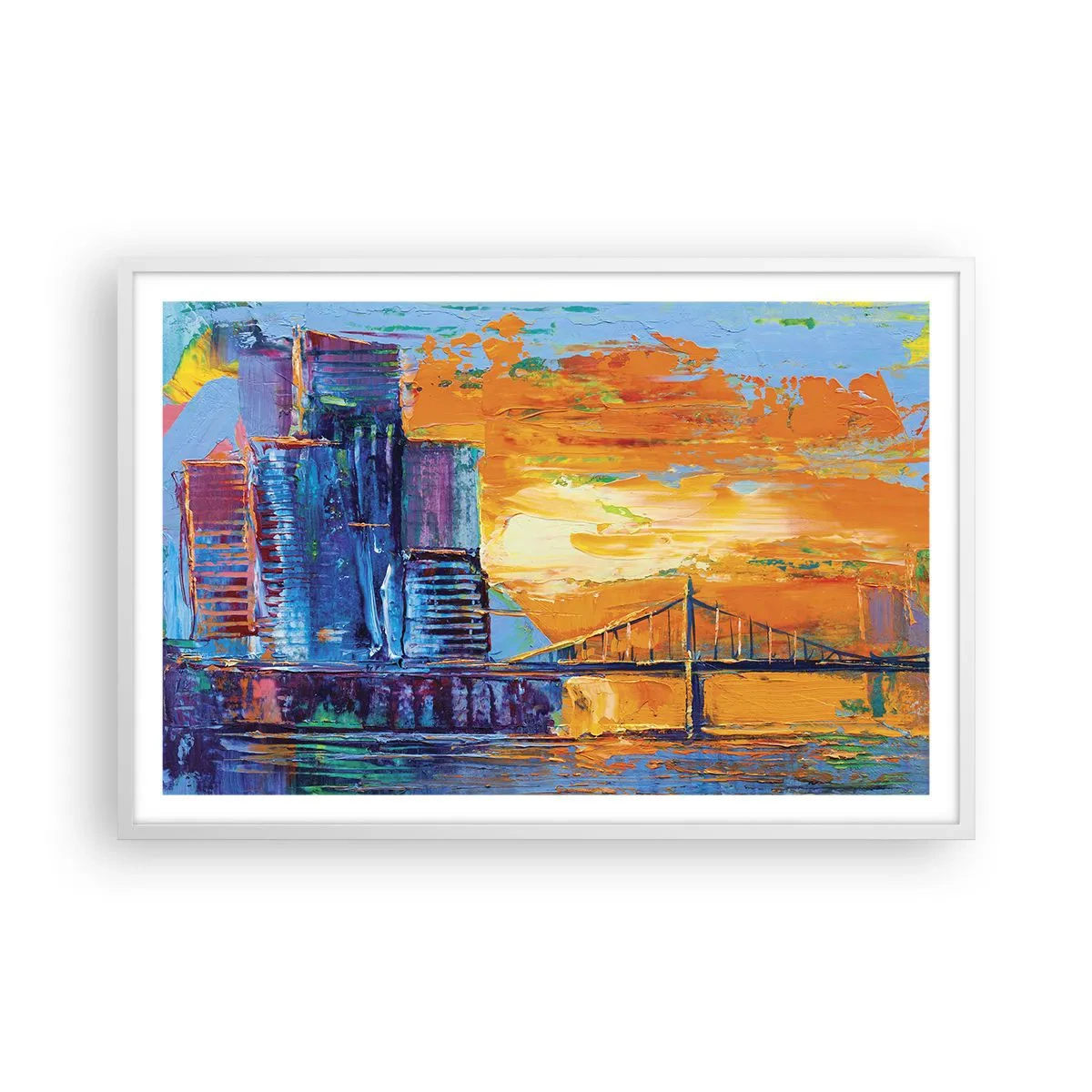 Plakat w białej ramie - Kultura i natura - 91x61 cm