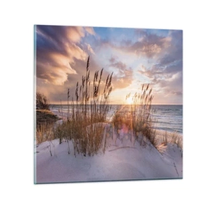 Obraz na szkle - Pożegnanie słońca i wiatru - 40x40 cm