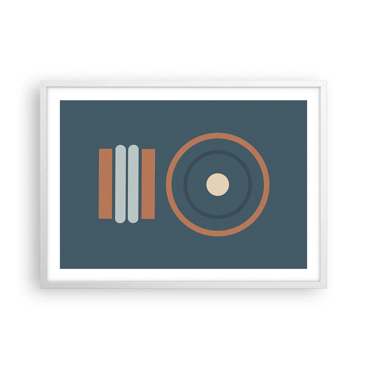 Plakat w białej ramie - Istota rzeczy - 70x50 cm