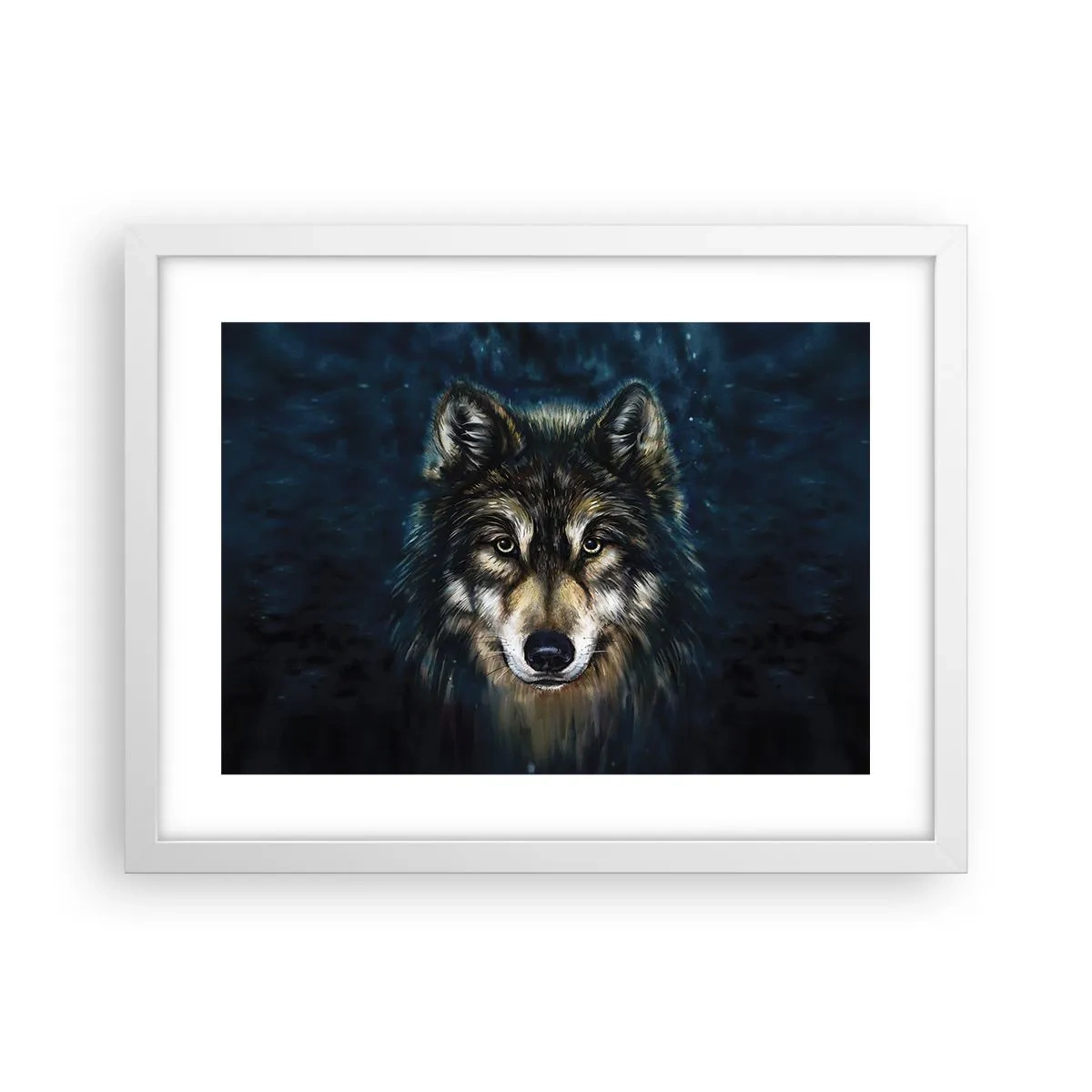 Plakat w białej ramie - Alfa? I omega - 40x30 cm