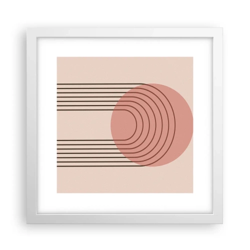 Plakat w białej ramie - Nieodparte przyciąganie - 30x30 cm