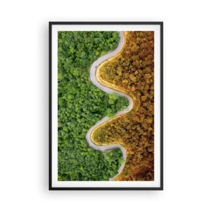 Plakat w czarnej ramie - Granice i przełomy - 61x91 cm