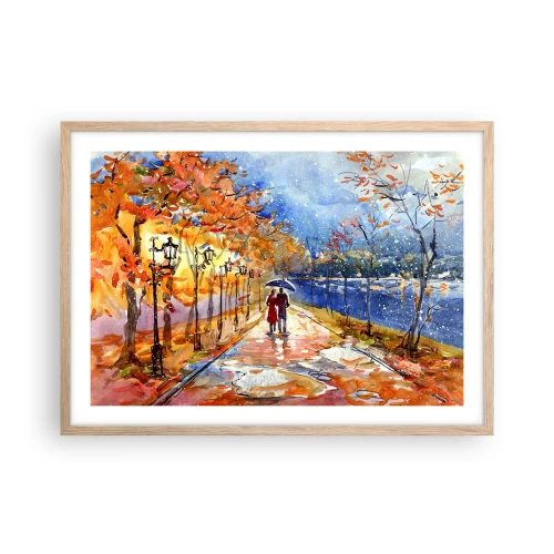Plakat w ramie jasny dąb - Razem do granicy czasu - 70x50 cm
