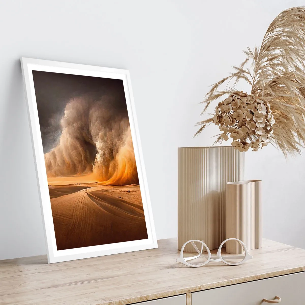 Plakat w białej ramie - Gniew pustyni - 70x100 cm