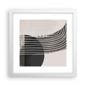 Plakat w białej ramie - Tam i z powrotem - 30x30 cm