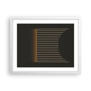 Plakat w białej ramie - Zbadać ciemność - 50x40 cm