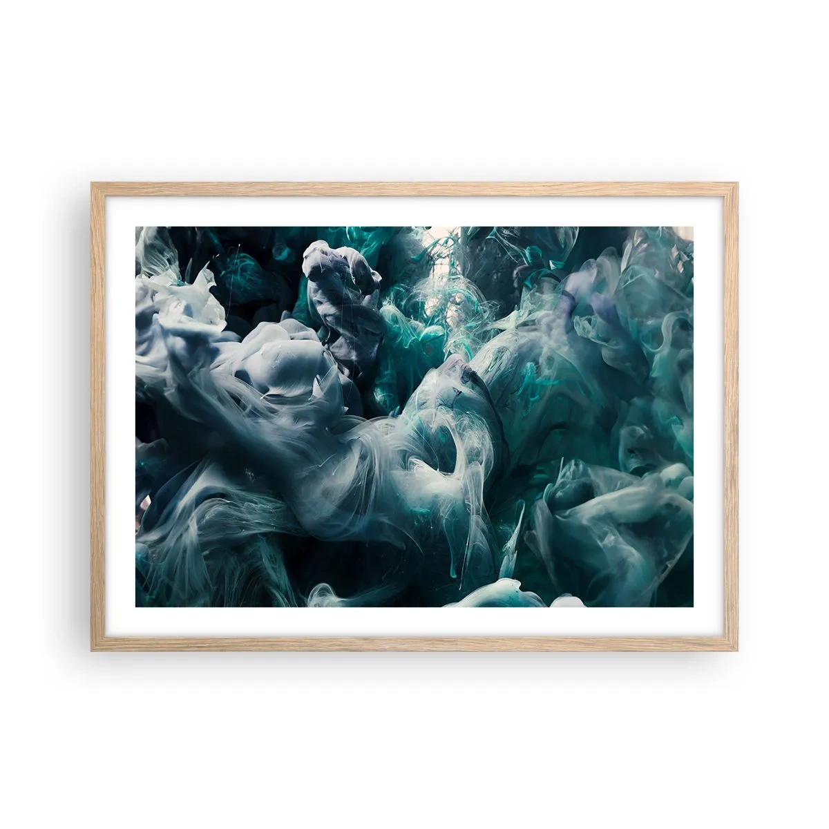 Plakat w ramie jasny dąb - Ruch koloru - 70x50 cm