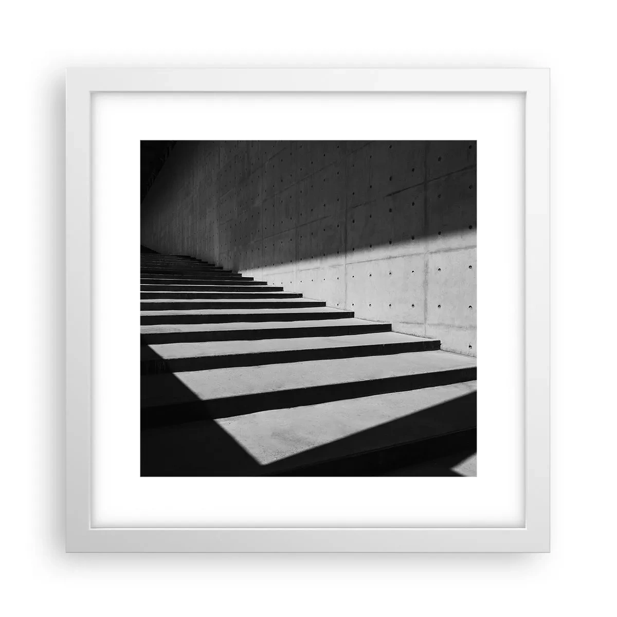 Plakat w białej ramie - Surowa uroda modernizmu - 30x30 cm