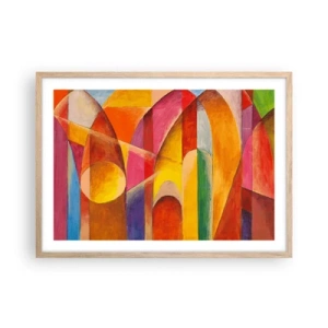 Plakat w ramie jasny dąb - Katedra słońca - 70x50 cm