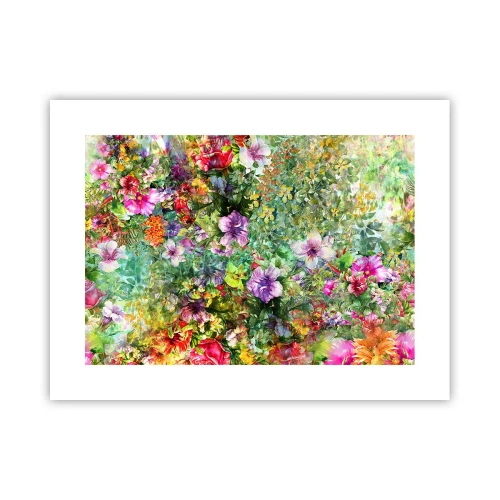 Plakat - W kwiaty na zatracenie - 40x30 cm