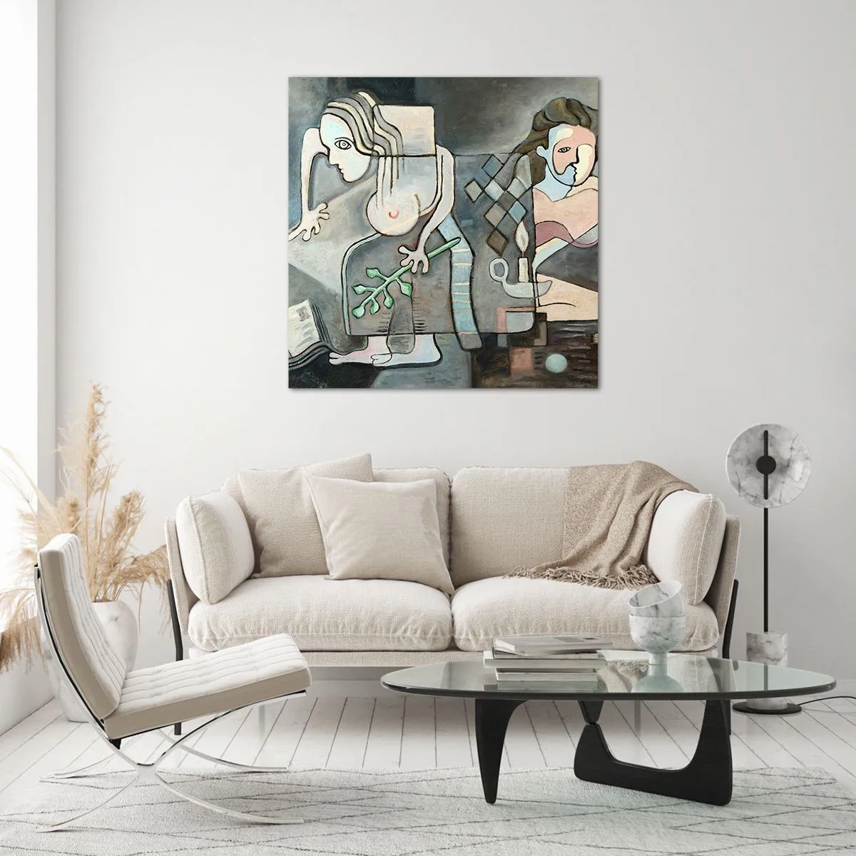 Obraz na szkle - Mozaika ducha i materii - 60x60 cm