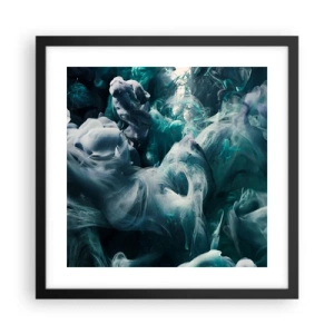 Plakat w czarnej ramie - Ruch koloru - 40x40 cm