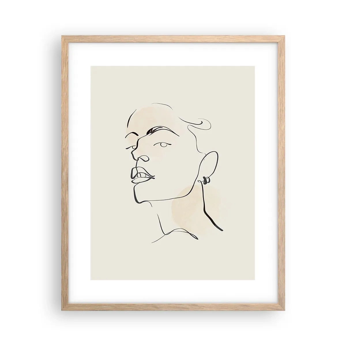 Plakat w ramie jasny dąb - Dumne spojrzenie - 40x50 cm