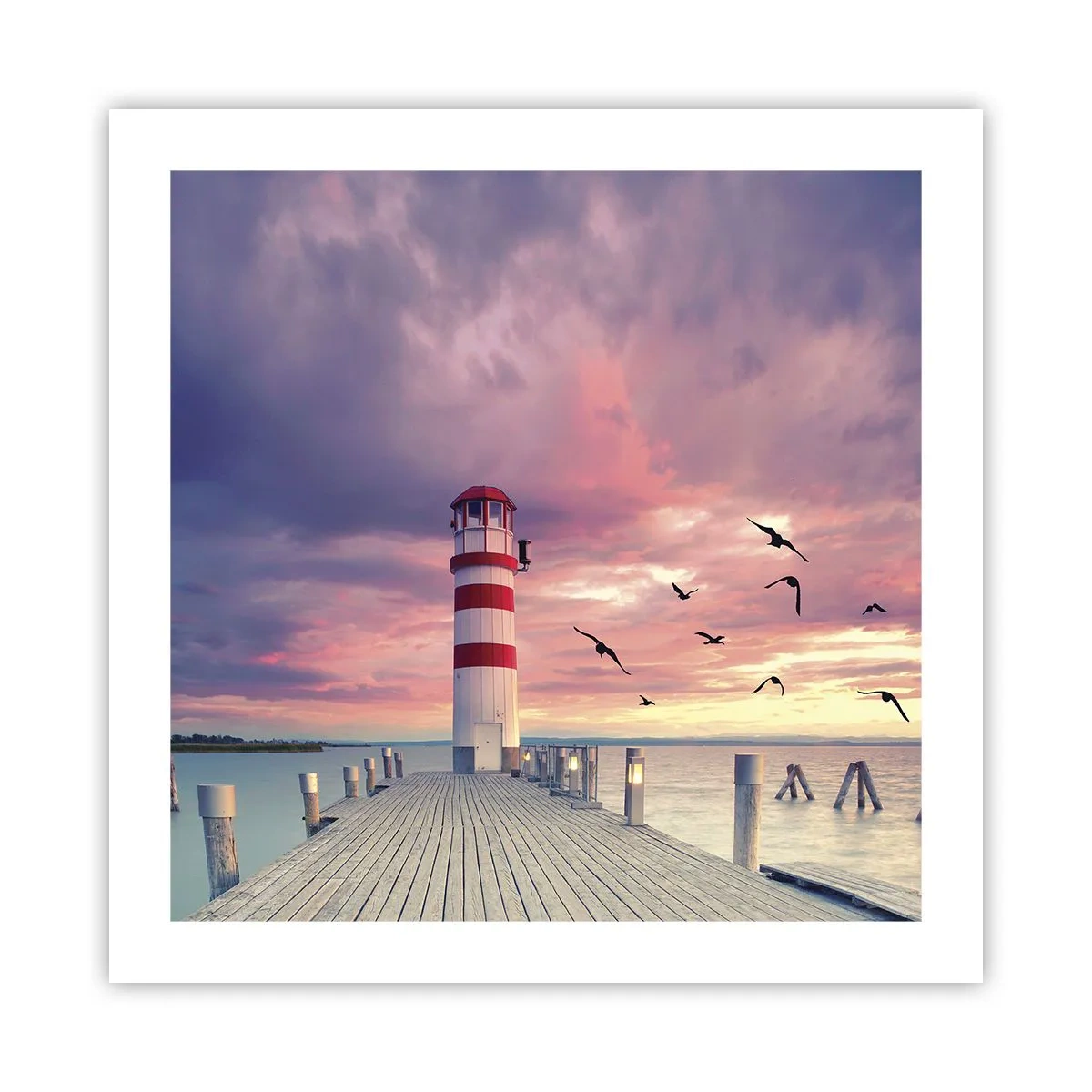 Plakat - Pora do portu - 50x50 cm