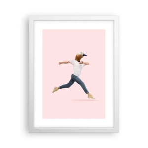 Plakat w białej ramie - Szczypta absurdu - 30x40 cm