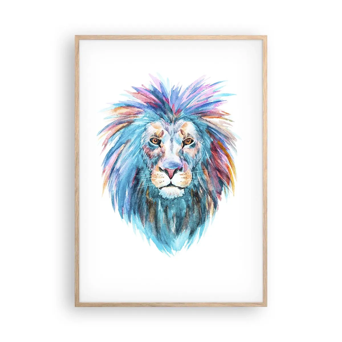 Plakat w ramie jasny dąb - Elektryzująca aura - 70x100 cm