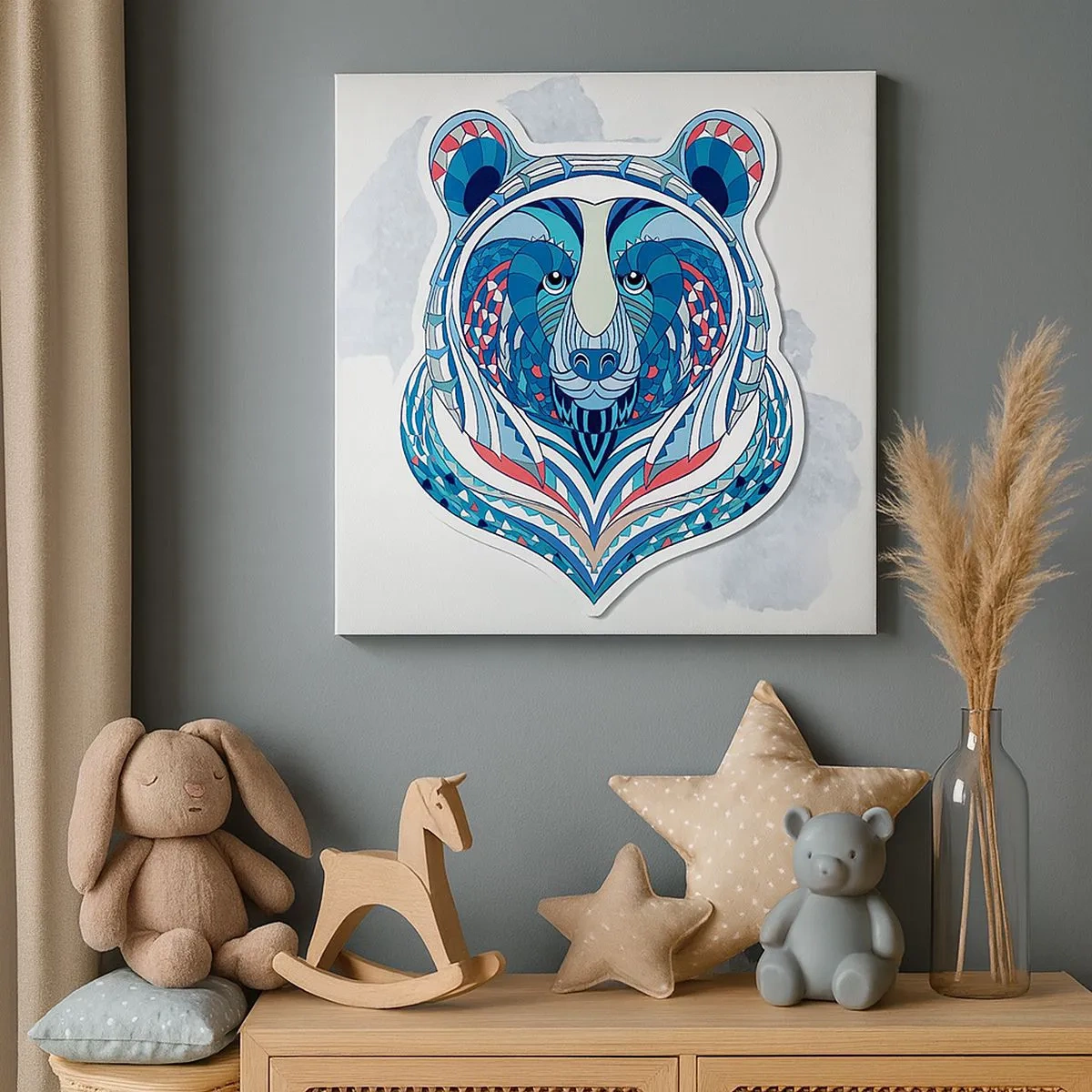 Obraz na płótnie - Eviva Grenlandia! - 30x30 cm